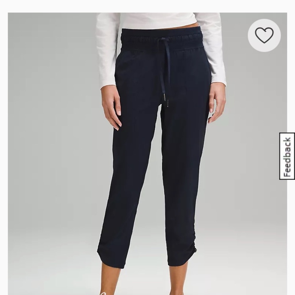 Lululemon Dance studio crop pants navy blue size 4 unlined